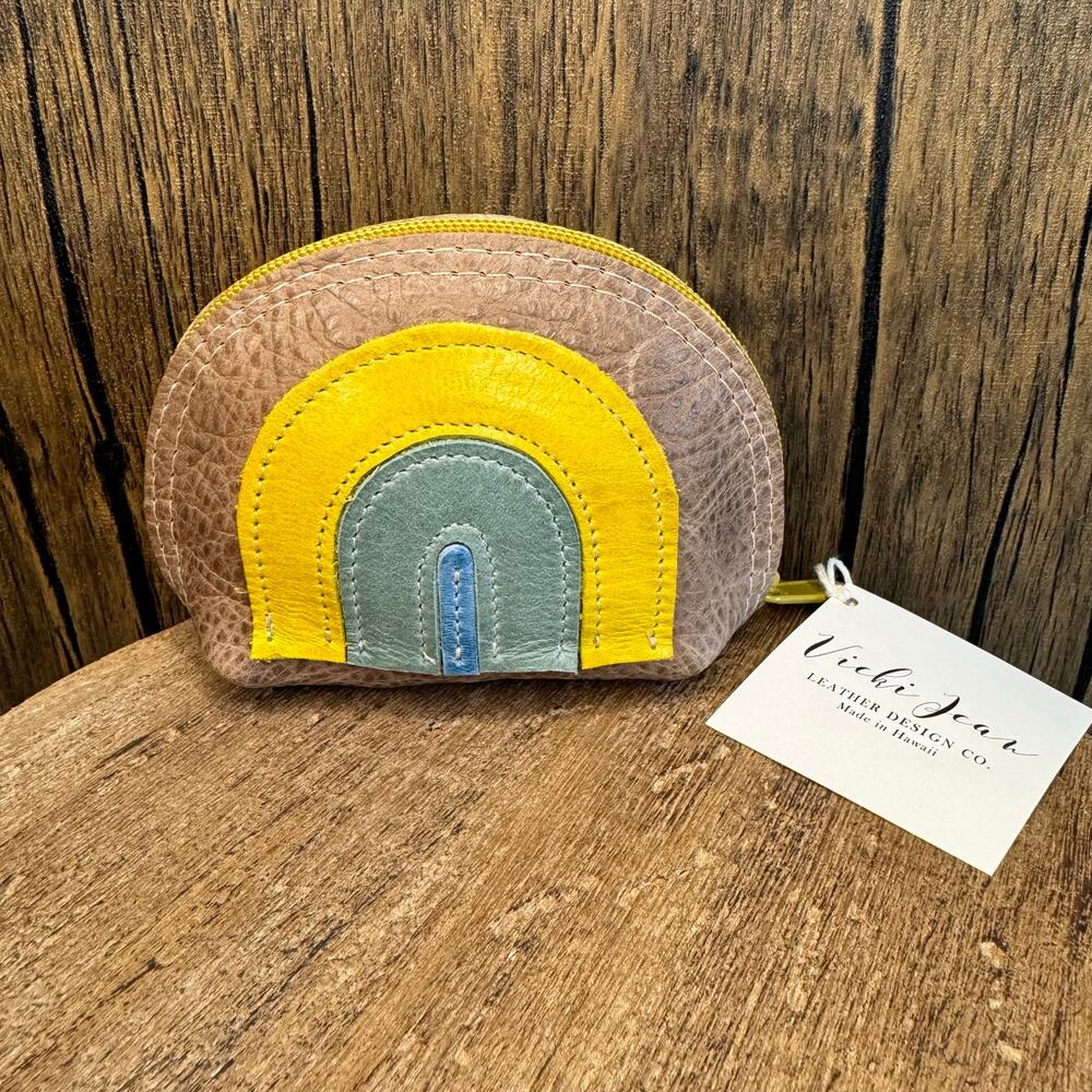Genuine Leather Makeup Bag Cosmetics Bag NEW Boho Travel Small batch Sustainable